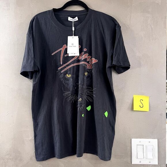 Anine Bing Walker Panther Tee Small NWT - Picture 3 of 10